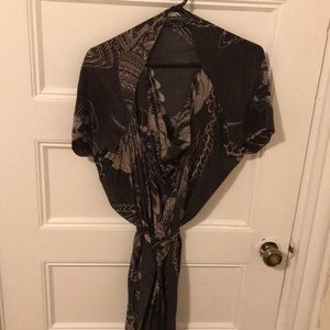 All Saints Brown Silk Dress US size 4